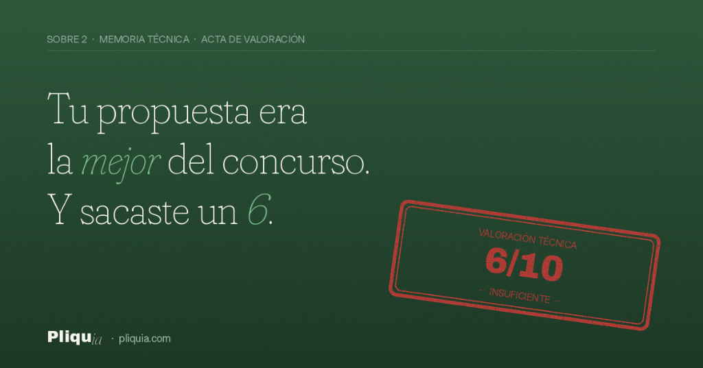Tu propuesta era la mejor del concurso