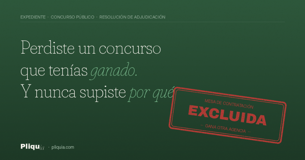 Perdiste un concurso público que tenías ganado